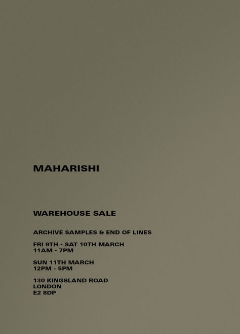 Sample Sale Poster, Sample Sale, Sale Price, Sale Poster, London, Marketing, Quick Saves