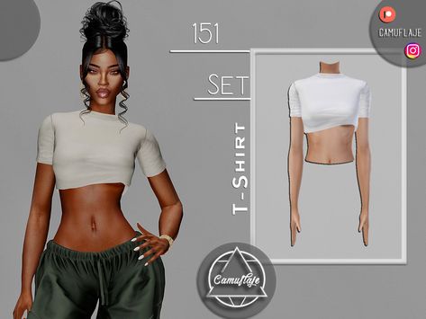 Sims 4 Cc Tshirt Female, The Sims 4 Cc Shirts, Shirts Sims 4, Sims 4 Cc Shirts Female, Sims 4 Shirts Cc, Sims 4 Cc Crop Tops, Sims 4 Cc Shirts, Sims 4 Crop Top, Cropped White Shirt