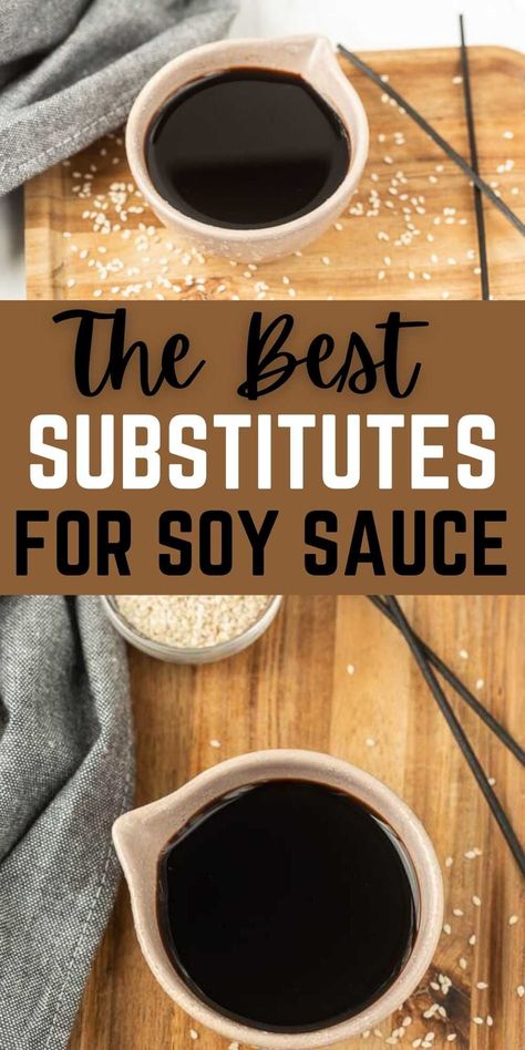 Learn The Best Soy Sauce Substitutes for this salty sauce ingredient. This key ingredient can not be skip when your dish calls for it. Check out these easy substitution ideas that you probably already have in your pantry. This substitutions include low sodium options and healthier options too! #eatingonadime #soysauce #substitutions #ingredientsubstituions Soy Free Soy Sauce, Homemade Soy Sauce, Healthy Soy Sauce, Grilled Pork Chops Marinade, Soy Sauce Substitute, Soy Sauce Marinade, Soy Sauce Alternative, Pineapple Chicken Recipes, Recipes With Soy Sauce