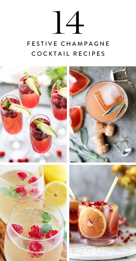 To kick 2017 off right, be sure to have one of these tremendously delicious Champagne cocktails in hand. Champagne Based Cocktails, Christmas Cocktails Champagne, Alcohol Knowledge, Holiday Champagne Cocktails, Champagne Margarita Recipe, Champagne Cocktail Recipes, Cranberry Champagne Cocktail, Brunch Punch, Champagne Margaritas