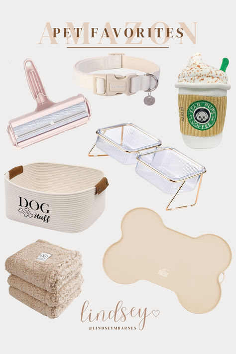 Cute Puppy Things, Amazon Puppy Must Haves, Aesthetic Dog Bowls, Dog Set Up, Aesthetic Dog Toys, Cute Dog Things, Aesthetic Dog Stuff, Aesthetic Dog Supplies, Cute Dog Stuff