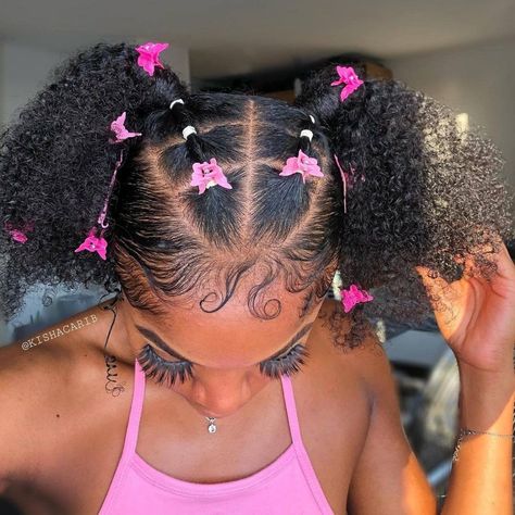 #kishacarib #hairstyles #hairtutorial #certifiedbellabeauty #justblinksisminks #babyhairs #edges #creativehair #rubberbandhairstyles #naturalhairstyles #naturalhairtutorial #trend #tiktok #naturalhair #hairjourney #trendy #trending #explorepage #naturalgirls #naturalhaircommunity Babyhairs Edges, Cabello Afro Natural, Trend Tiktok, Hair Puff, Quick Natural Hair Styles, Cute Hairstyle, Braided Hairstyle, Cute Curly Hairstyles, Grand Daughter