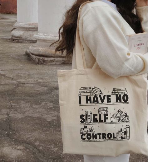 I Have No Shelf Control Tote Bag, Abibliophobia Tote Bag, Bookish Gift, Book Lover Gift, Book Tote Bag, Book Lover Tote Bag, Bookworm Tote Bag Very Cute ToteBag For Girls! Eco Friendly totebag that make you happy. Lovely Handmade tote bag make for you. I Have No Shelf Control, Bookish Tote Bag, Book Totes, No Shelf Control, Book Merch, Book Tote Bag, Book Cafe, Diy Tote Bag, Handmade Tote