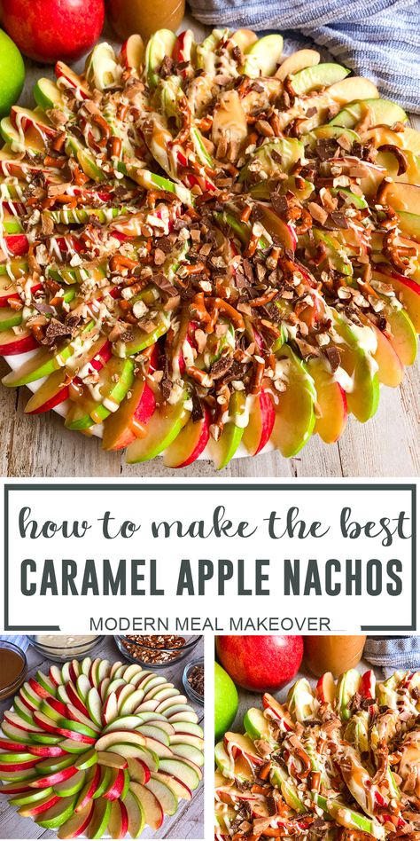 Caramel Apple Nachos, Apple Nachos, Dessert Oreo, Thanksgiving Menu Ideas, Fall Snacks, Christmas Float, Thanksgiving Menu, Halloween Food For Party, Diy Candy