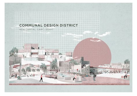 Communal Design District Architect Portfolio Design, 보고서 디자인, Architecture Design Presentation, Architecture Portfolio Layout, Urban Design Graphics, Illustration Projects, Concept Models Architecture, Architecture Portfolio Design, Architecture Presentation Board