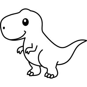 Dino Drawing Easy, Cute Dino Drawings Easy, Dinasour Cartoon Drawings, Dinosaur Drawings Easy, Drawing Ideas Easy Dinosaur, Dinosaur Drawing Simple, Easy Dinasour Drawing, Sketsa Dino, Easy Dino Drawings