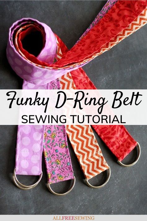 Fabric Belts For Women Diy, D Ring Belt Tutorial, How To Sew A Belt, Pocket Belt Diy, How To Make A Belt, Fabric Belt Diy, Obi Belt Diy, Obi Belt Pattern, Sewing Belt