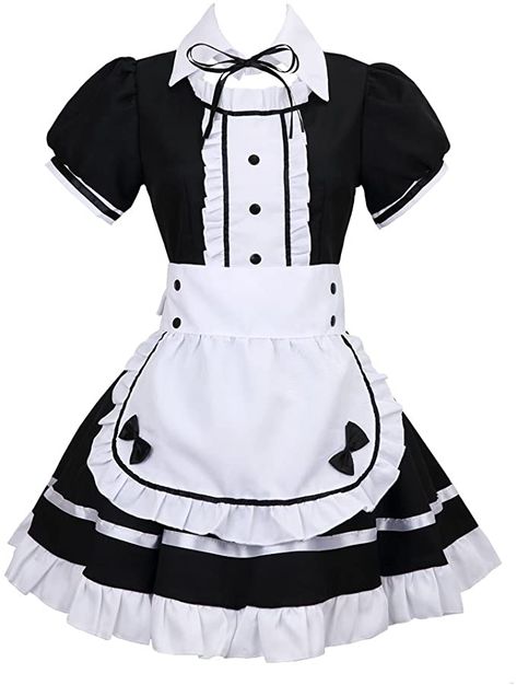 Amazon.com: Colorful House Women's Cosplay French Apron Maid Fancy Dress Costume: Clothing Maid Fancy Dress, Maid Outfit Cosplay, Bowknot Dress, Womens Cosplay, Plus Size Cosplay, Kostum Cosplay, Halloween Party Outfits, Maid Cosplay, Maid Outfit