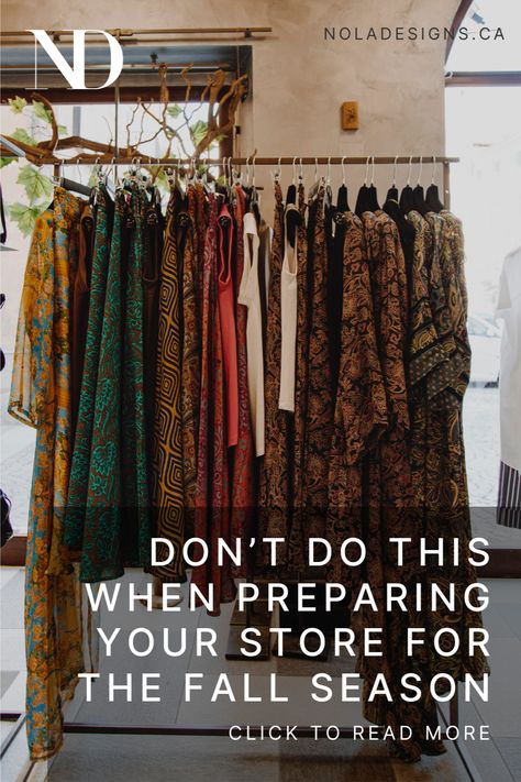 Preparing your retail store for fall is an art that involves both embracing effective strategies and avoiding common pitfalls. By steering clear of these mistakes, you can ensure that your efforts are focused on creating a welcoming, immersive, and profitable fall shopping experience for your customers. Click this pin to discover how you can successfully prepare your retail store for this fall season and leave a lasting impact on your brand's image and customer loyalty. Fall Decor Store Displays, Thanksgiving Store Window Displays, Retail Clothing Display Ideas Boutiques, Boutique Fall Display, Fall Store Displays Visual Merchandising, Boutique Store Front Ideas Entrance, Fall Displays Retail, Fall Boutique Window Display, Fall Retail Window Displays