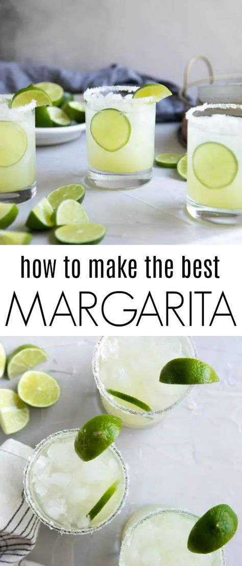 Cocktail Margarita, Classic Margarita Recipe, Homemade Margaritas, Tequila Cocktail, Best Drink, Cocktail Serving, Tequila Drinks, Classic Margarita, Cocktail Sauce