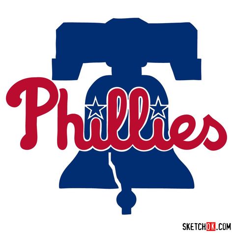 How to draw The Philadelphia Phillies logo Philadelphia Phillies Logo, Phillies Logo, Baseball Teams Logo, Philadelphia Sports, Phillies Baseball, Mlb Logos, New Era Cap, Philadelphia Phillies, Baseball Team