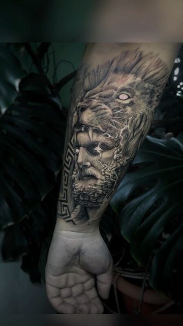 Hercules Lion Tattoo, Hercules Tattoo Mythology, Hercules Tattoo Design, Tattoo Greek Mythology, Hercules Tattoo, J Tattoo, Nemean Lion, Lion Hat, Spartan Tattoo