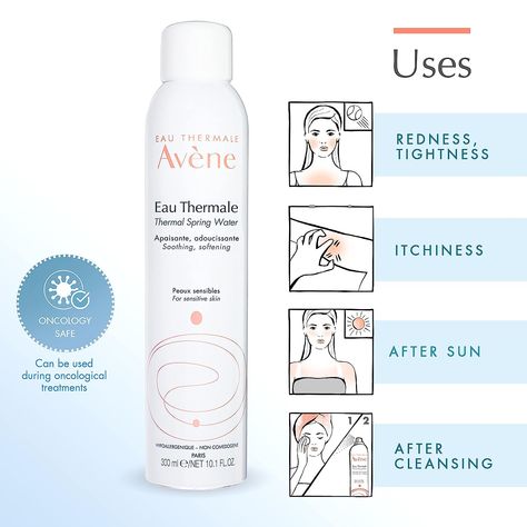 This face & body mist soothes, softens & calms sensitive skin. Helps reduce visible redness & burning sensations. Avene Thermal Spring Water, Thermal Spring Water, Thermal Water, Eau Thermale Avene, Amazon Link, Thermal Spring, Facial Mist, Mist Spray, Improve Skin Texture