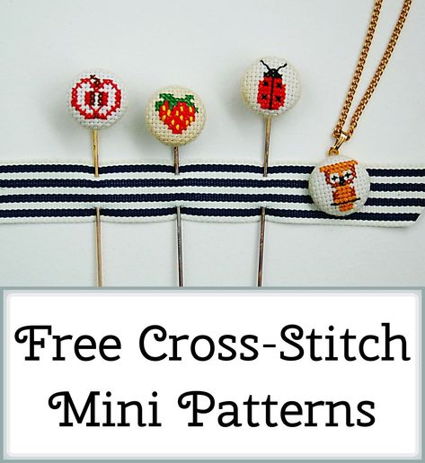 Mini Motifs Cross Stitch, Small Cross Stitch Projects, Cross Stitch Miniatures, Cross Stitch Keyring Patterns, Small Counted Cross Stitch Patterns Free, Key Ring Cross Stitch Patterns, Free Tiny Cross Stitch Patterns, Micro Cross Stitch Pattern, Miniature Cross Stitch Patterns Free