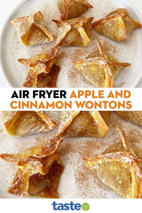 Apple Cinnamon Bites, Soft Apples, Apple Pie Bites, Apple Bite, Apple And Cinnamon, Wonton Recipes, Classic Apple Pie, Canned Apples, Fruity Desserts