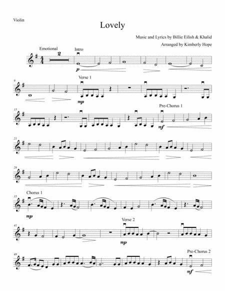 Violin Notes Songs, Lovely By Billie Eilish, Free Guitar Sheet Music, Violin Notes, Beginner Violin, Popular Piano Sheet Music, Free Violin Sheet Music, Cool Violins, Cello Sheet Music