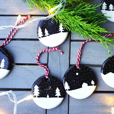 Ornaments are here🎄🎄🎄 Clay Christmas Decorations, Ceramic Christmas Decorations, Noel Diy, Christmas Clay, Polymer Clay Christmas, Gifts For, Xmas Diy, For Him, Clay Ornaments