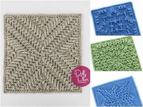 12 Squares Stardust Melodies Crochet Along [FREE] - Hats Ideas, Trendy Knitting, Dress Knitting, Crochet Dog Sweater, Crochet Afghan Patterns Free, Free Dress, Knitting Baby, Crochet Blocks, Crochet Elephant