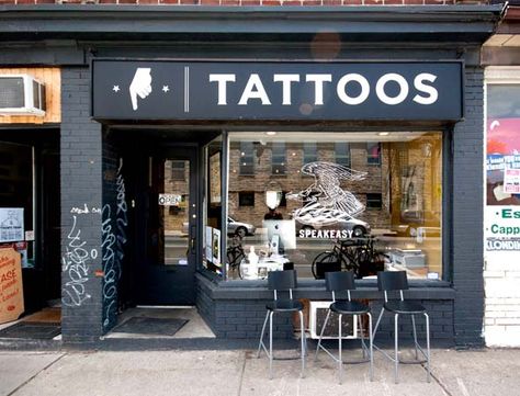 Speakeasy Tattoo, Tattoo Shop Interior, Tattoo Shop Decor, Tattoo Studio Interior, Seattle Tattoo, Street Tattoo, Tattoos For Black Skin, Tattoo For Son, Latest Tattoos