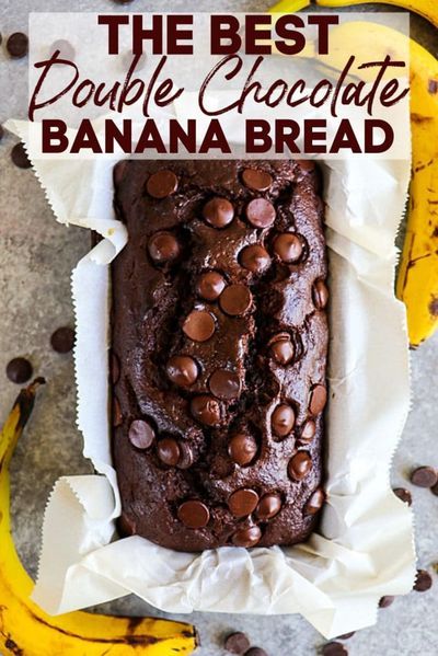 Best Moist Banana Bread Recipe, Best Moist Banana Bread, Double Chocolate Banana Bread, Chocolate Chip Banana Bread Recipe, Chocolate Banana Bread Recipe, Peanut Butter Banana Bread, Banana Bread Recipe Moist, Moist Banana Bread, Easy Banana Bread Recipe