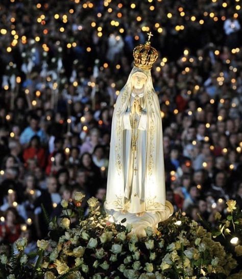 ⭐️ Fatima Portugal, Happy Feast, مريم العذراء, Mama Mary, Queen Of Heaven, Lady Of Fatima, Blessed Mother Mary, Religious Images, Holy Mary