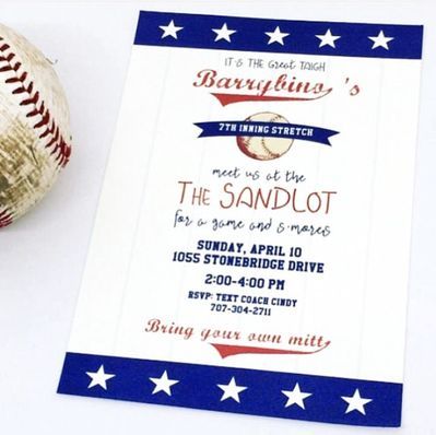 Baseball Birthday Invitations... you're killing me smalls! #baseballbirthday #sandlotbirthday #baseballbirthdayinvites #sandlotbirthdayinvitations Sandlot Birthday, Boys Birthday Party Favors, Printable Baseball, Baseball Birthday Invitations, Baseball Theme Birthday, Birthday Party Printables, Birthday Themes For Boys, Perfect Birthday Party, Sandlot