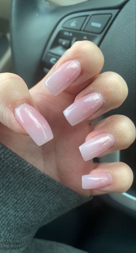 #pinknails #acrylicnailscoffin #acrylicnailsideas #nailinspo💅🏻 #nailideas #clearpink #naturalnailpolish #longacrylicnails Sparkly Acrylic Nails Square, Pink Clear Acrylic Nails, Translucent Pink Nails, Acrylic Nails Square, Sparkly Acrylic Nails, Clear Acrylic Nails, Natural Nail Polish, Soft Nails, Clear Nails