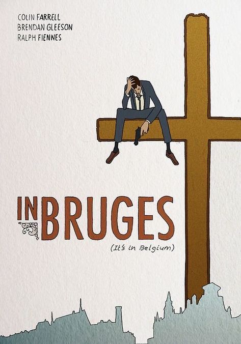 In Bruges Movie, Movie Watch List, Martin Mcdonagh, Movie Posters Art, Alternative Posters, Tv Poster, Italian Film, Movies Best, Old Movie Posters