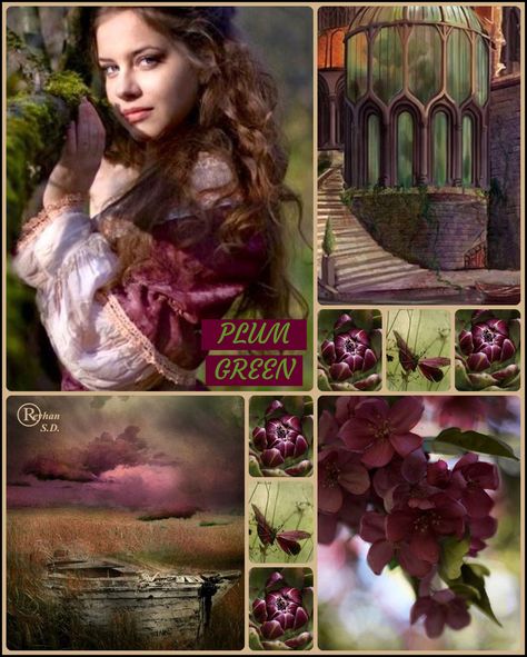 Olive Color Combinations, Plum Color Palette, Toned Autumn, Mood Colors, Color Collage, Beautiful Collage, Colour Board, Olive Color, Wonderful Images