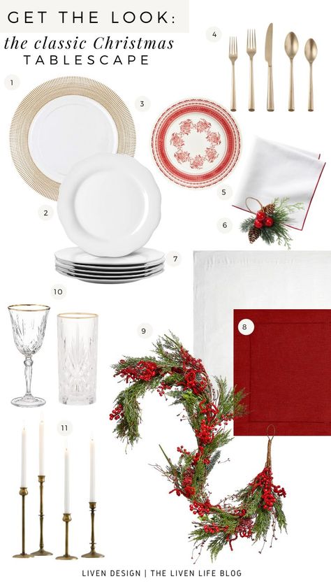 White Table Cloth Christmas Setting, Red And White Table Setting Christmas, Disposable Christmas Table Setting, White Table Setting Christmas, Red White Table Setting, Christmas Tablescapes Round Table, Christmas Table Settings Elegant Red, Red And White Christmas Table, Christmas Tablecloth Ideas