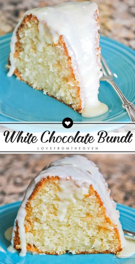 White Bundt Cake Recipes, White Bundt Cake, White Chocolate Bundt Cake, Chocolate Bundt Cake Recipe, Bunt Cake Recipe, Mini Bundt Cakes Recipes, Easy Bundt Cake Recipes, Bundt Cake Recipes, Bundt Recipes