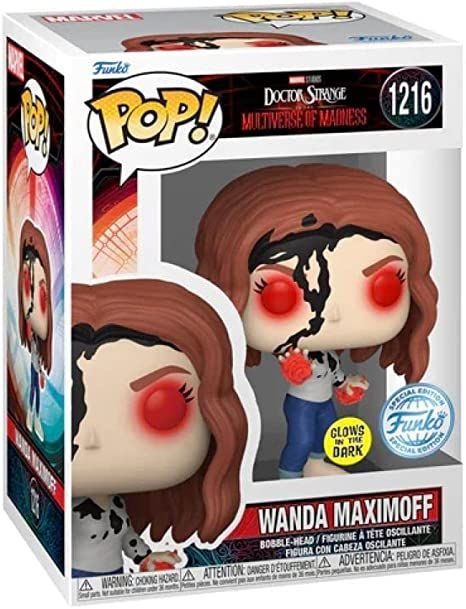 Amazon.com: Funko Pop! Marvel Doctor Strange in The Multiverse of Madness Wanda (Earth-838) Glow-in-The-Dark Vinyl Figure : Toys & Games Multiverse Of Madness Wanda, Dark Deco, Игрушки Funko Pop, Funko Pop Exclusives, Dark Pop, Multiverse Of Madness, Doctor Strange Marvel, Scarlett Witch, Pop Marvel