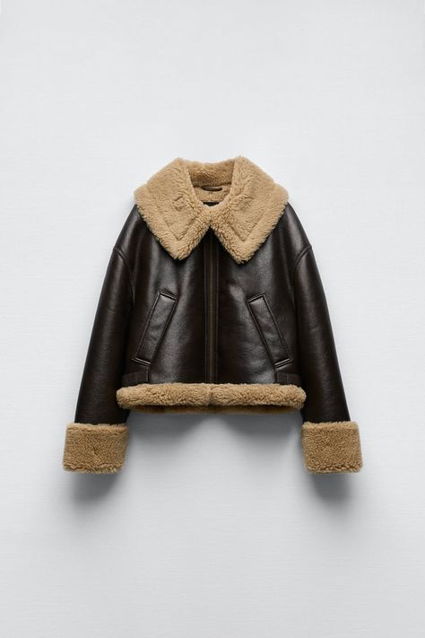 Short Coats Women, Holly Golightly, Zara Jacket, Cozy Coats, Jupe Short, Linnet, Leather Block Heels, Ribbed Knit Sweater, Shearling Jacket