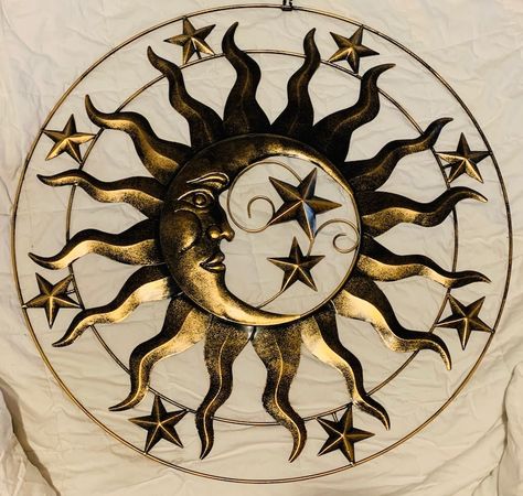 Sun Decorations, The Sun Aesthetic, Sun And Moon Aesthetic, Moon Sun Star, Sun And Moon Art, Moon With Stars, Sun Decor, Moon And The Sun, Moon Symbol