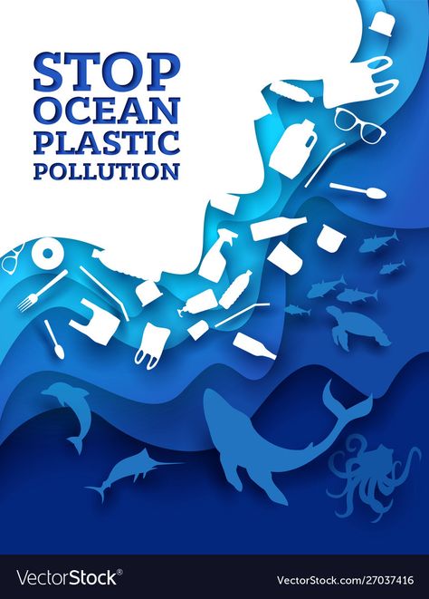 Ecology Poster Design, Pollution Poster Ideas, Trash Illustration, Pollution Poster, Environmental Posters, Ocean Plastic Pollution, Capas Minecraft, Marine Pollution, Ocean Pollution