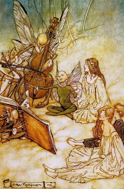 Aesthetic Wings, Fairy Music, Fae Aesthetic, Arthur Rackham, Fairytale Illustration, Fairy Book, Midsummer Nights Dream, Foto Vintage, Fairytale Art