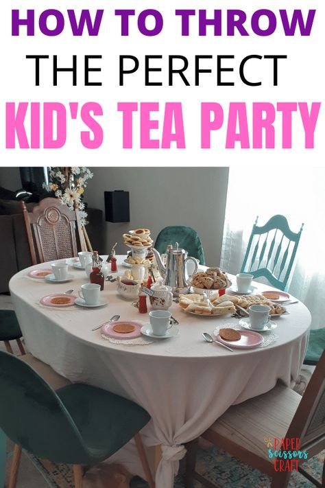 How to Throw an Awesome Kid's Tea Party Like a Boss Tea Party Play Date, Tea Party Etiquette For Kids, Tea Party For Girls Ideas, Princess Tea Party Activities, Preschool Tea Party Ideas, Birthday Tea Party Games, Princess Tea Party Games, Tea Party Kids Activities, Kids Tea Party Activities