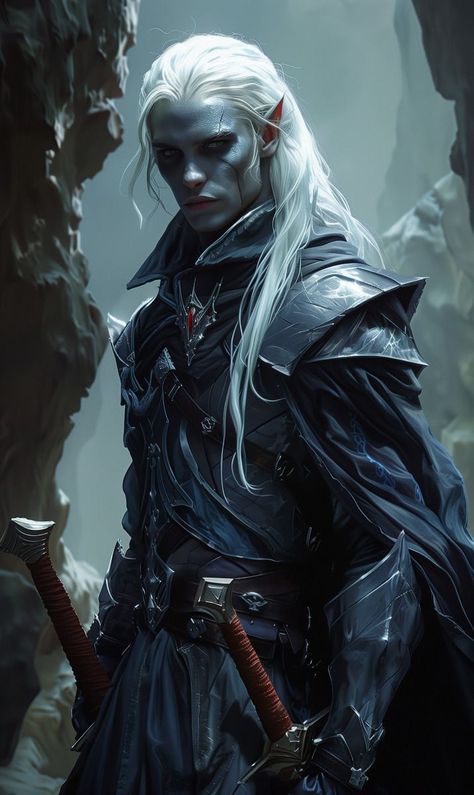 Elven Knight, Elf Knight, Drow Male, Male Elf, Elf Warrior, Elves Fantasy, Forest Elf, Male Characters, Dark Elf