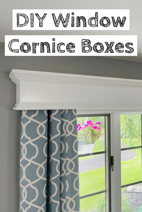 Easy DIY project! Full step by step video. Box Pelmet Ideas, Curtain Pelmet Diy, Curtain Box Ideas, Curtain Pelmet Ideas Modern, Window Pelmet Ideas, Curtain Pelmet Ideas, Pelmet Ideas, Cornice Boards Window Treatments, Window Cornice Diy