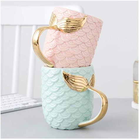 Pink Mermaid Tail, Mermaid Mug, Mermaid Cup, Mermaid Mugs, Gold Mermaid, Mermaid Gifts, Presents For Women, Cute Coffee Mugs, Mugs For Men