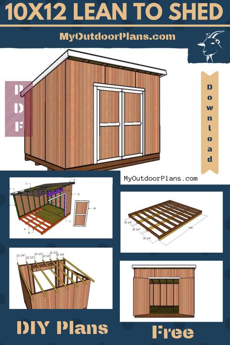 Shed Frame, Diy Storage Shed Plans, Building A Storage Shed, Shed Blueprints, Lean To Shed Plans, Diy Storage Shed, Wood Shed Plans, Shed Construction, Free Shed Plans