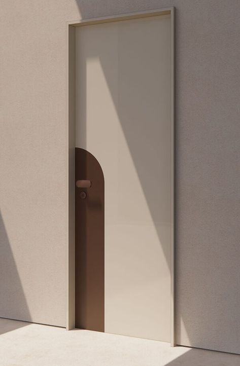 Infinito 5 Hinged Door - Linvisibile by Portarredo Boho Door Design, Office Door Design Modern, Minimal Door Design, Doors Interior Modern Bedrooms, Bedroom Door Design Modern, Door Hinges Ideas, Internal Doors Ideas, Rounded Doorway, Internal Door Design