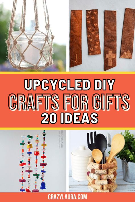 We all need to be aware of and start caring for our environment. So why not start by checking out our upcycled DIY crafts for gifts? #DIY #Handmade #Upcycling Recycled Crafts Upcycling, Recycled Christmas Gifts, Crafts For Gifts, Recycle Gifts, Upcycle Kids, Upcycle Crafts, Recycling Crafts, Retro Crafts, Upcycled Projects