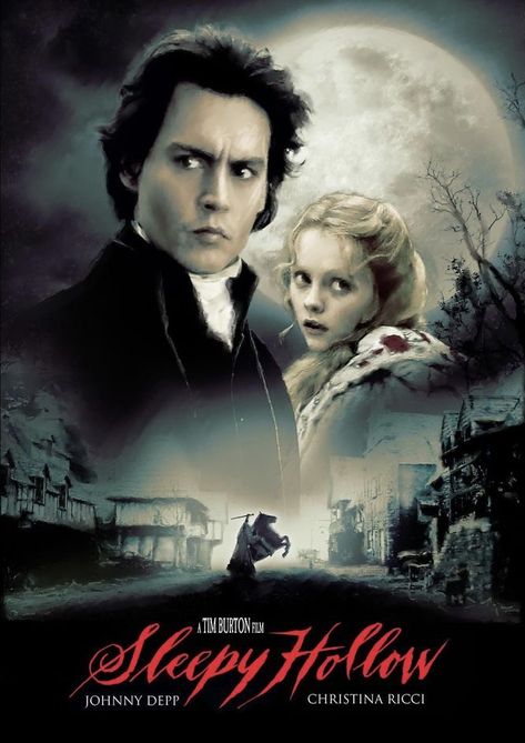 Sleepy Hollow (1999) Sleepy Hollow Poster, Sleepy Hollow Johnny Depp, Sleepy Hollow Movie, Gothic Movies, Sleepy Hollow Tv Series, Horror Movie Scenes, Steampunk Movies, Sleepy Hollow 1999, The Fall Movie