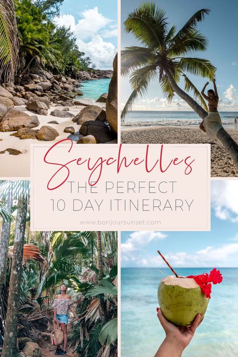 SEYCHELLES - THE PERFECT 1O DAY ITINERARY - Bonjour Sunset Seychelles Honeymoon, Seychelles Hotels, Sea Can, Romantic Honeymoon, Tropical Destinations, Beaches In The World, Most Beautiful Beaches, Nature Reserve, Beautiful Islands