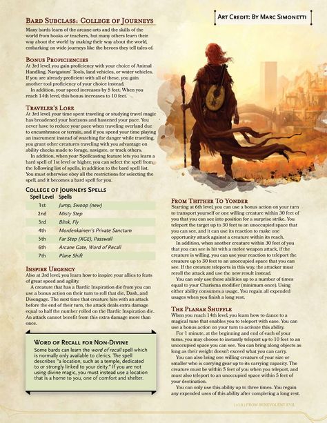 Bards Dnd, Bard Subclasses, 5e Classes, Homebrew Classes, Dnd Bard, Dungeons And Dragons Races, D D Classes, Dnd Homebrew, Bard College