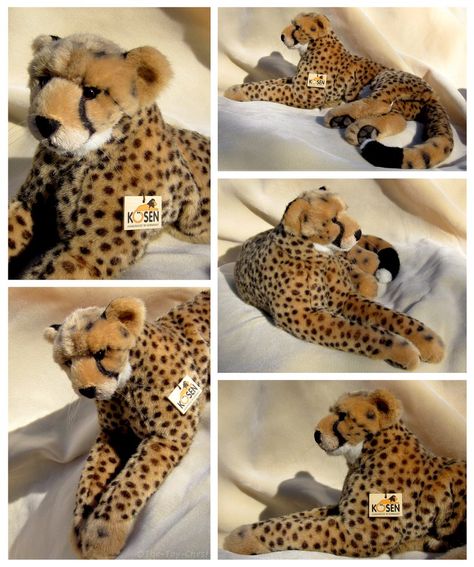 Stuffed Animal - Kosen Cheetah - 'Juba' by The-Toy-Chest on DeviantArt Cheetah Stuffed Animal Sewing Pattern, Realistic Stuffed Animals, Doll Plushies, Animal Sewing Patterns, Paw Pads, Honey Lemon, Nature Kids, Cat Plush, Beanie Babies