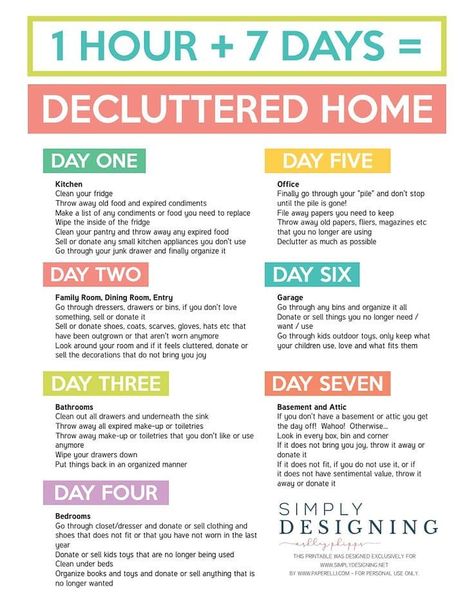 Perfect Organization, 1000 Lifehacks, Cleaning Hacks Tips And Tricks, Declutter Home, Clean House Schedule, Declutter Challenge, House Cleaning Checklist, Bedroom Remodel, Kitchen Gallery