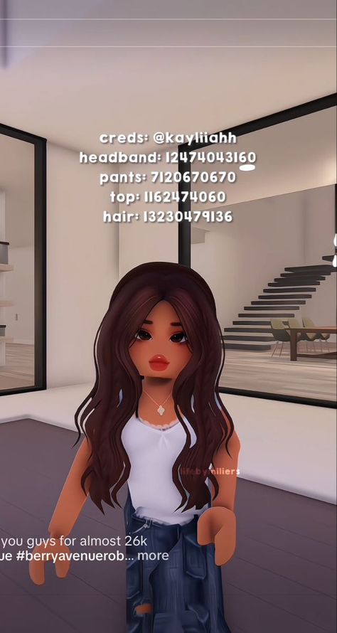 Berry Avenue Codes Clothes With Brown Hair, Betty Avenue Codes, White Shirt Codes For Berry Ave, Berry Ave Outfit Codes Brown Hair, Barry Ave Codes Outfit, Barry Avenue Codes Cute, Brookhaven Outfit Codes Hair Brown, Outfit Codes Brown Hair, Barry Avenue Codes Outfit Brown Hair