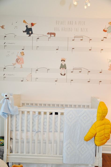 Music Themed Nursery, Modern Boy Nursery, Music Nursery, Baby Boy Bedroom, Interesting Decor, Themed Nursery, Boy Bedroom, Gender Neutral Nursery, Project Nursery